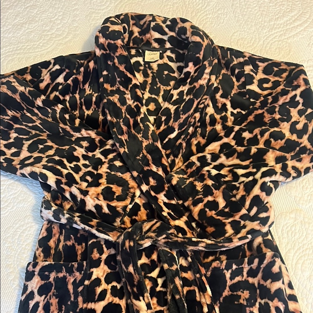 Leopard Print Robe